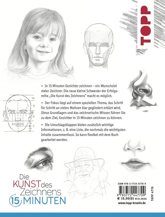 Produktbild: Die Kunst des Zeichnens 15 Minuten - Gesichter.