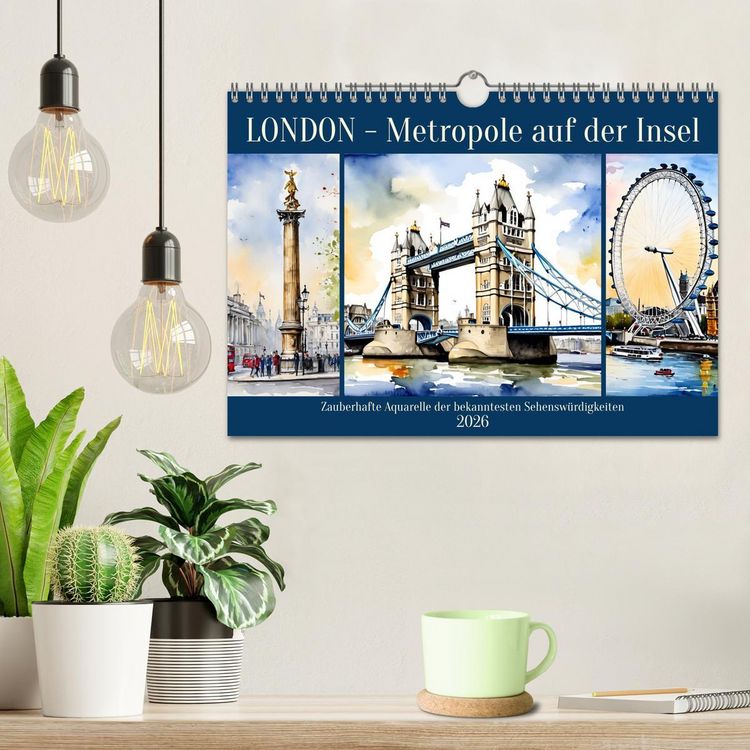 Produktbild: London - Metropole auf der Insel (Wandkalender 2026 DIN A4 quer), CALVENDO Monatskalender