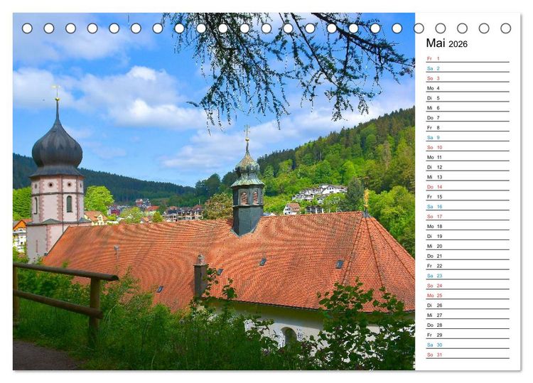 Produktbild: Hochschwarzwald (Tischkalender 2026 DIN A5 quer), CALVENDO Monatskalender
