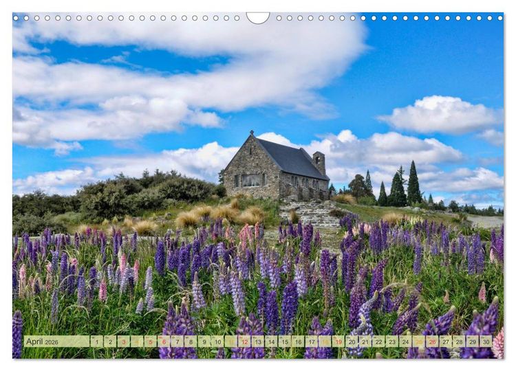 Produktbild: Neuseeland - atemberaubend sch&ouml;n (Wandkalender 2026 DIN A3 quer), CALVENDO Monatskalender