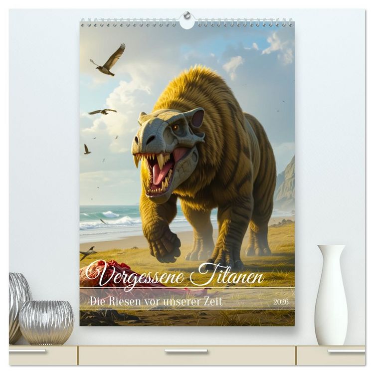 Produktbild: Vergessene Titanen - Die Riesen vor unserer Zeit (hochwertiger Premium Wandkalender 2026 DIN A2 hoch), Kunstdruck in Hochglanz