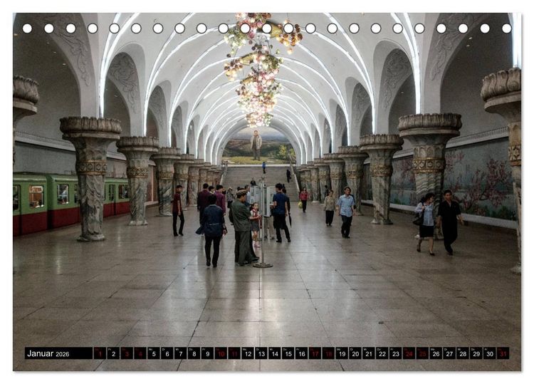Produktbild: BILDER AUS NORDKOREA (Tischkalender 2026 DIN A5 quer), CALVENDO Monatskalender
