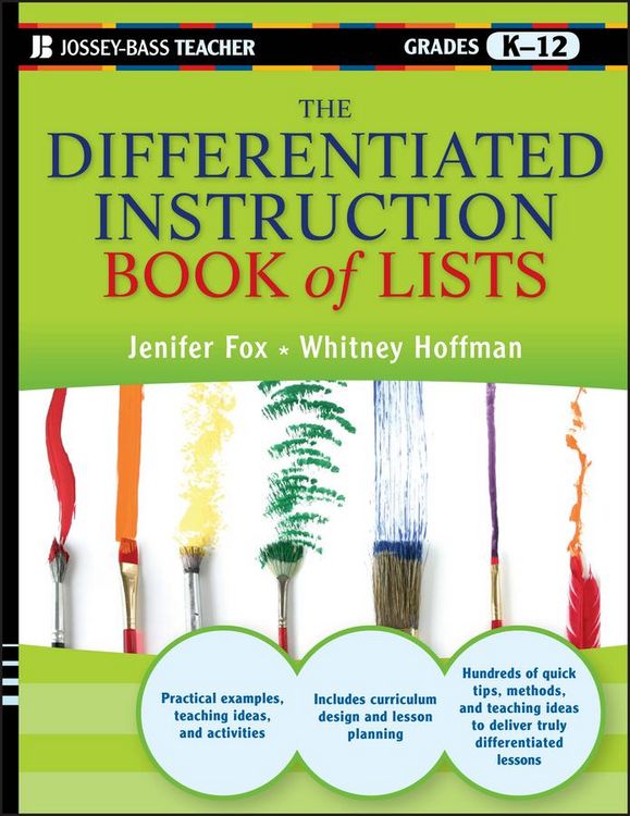 Produktbild: The Differentiated Instruction Book of Lists, Grades K-12