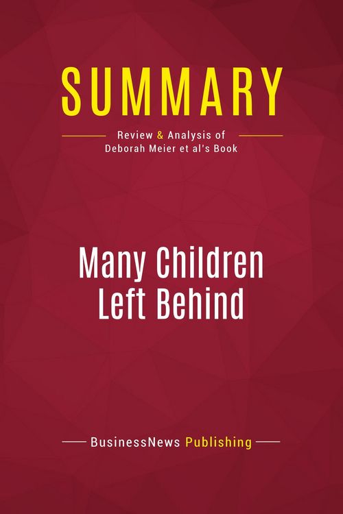 Produktbild: Summary: Many Children Left Behind