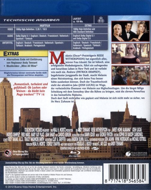 Produktbild: Sweet Home Alabama - Liebe auf Umwegen