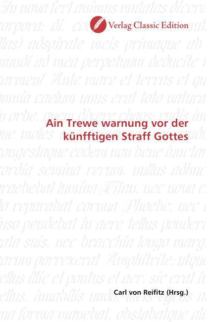 Produktbild: Ain Trewe warnung vor der k&uuml;nfftigen Straff Gottes