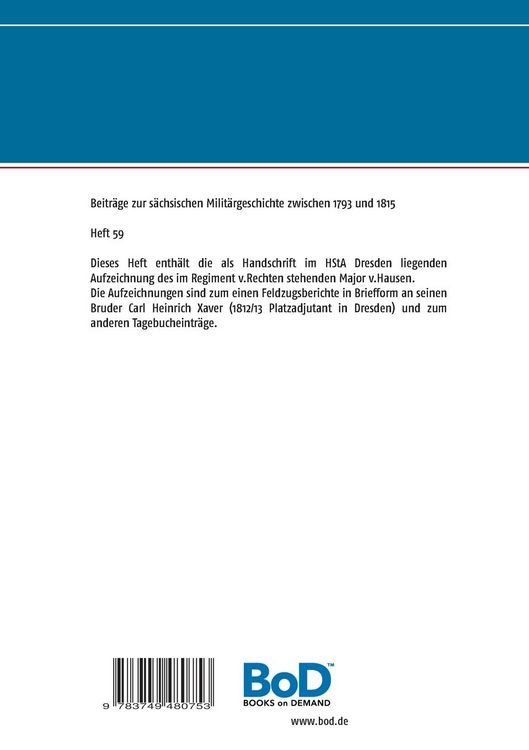 Produktbild: Heinrich Carl Ferdinand Friedrich von Hausen