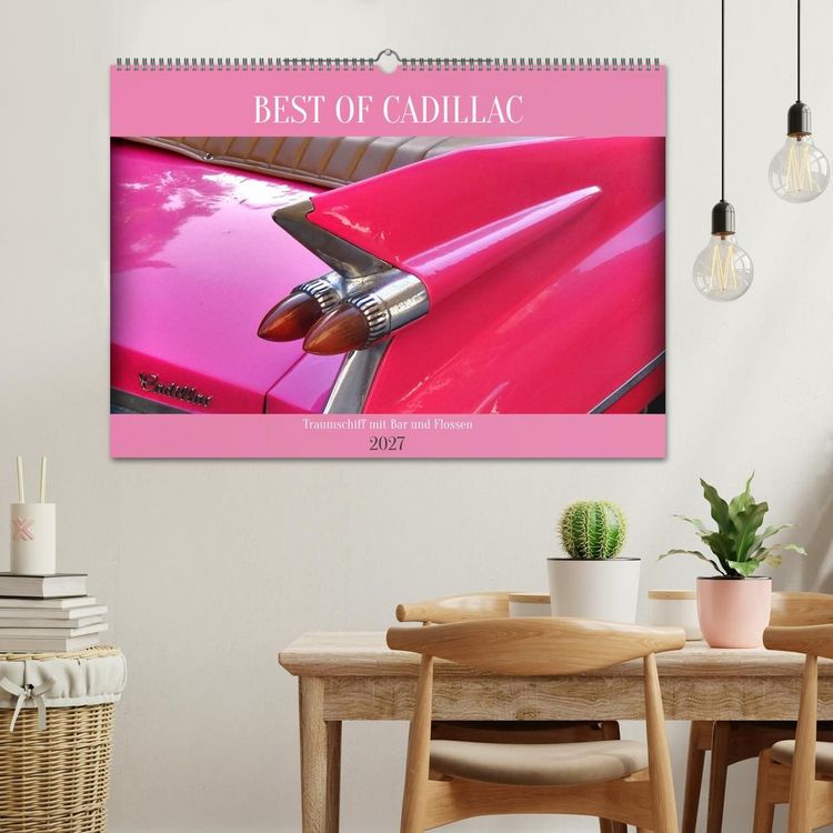 Produktbild: BEST OF CADILLAC - Traumschiff mit Bar und Flossen (Wandkalender 2027 DIN A2 quer), CALVENDO Monatskalender