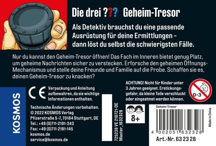 Produktbild: KOSMOS - Die Drei ???: Geheim-Tresor