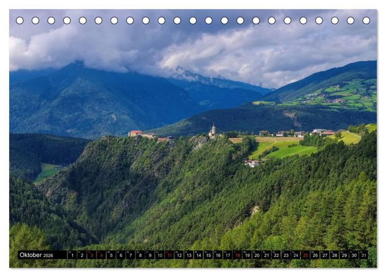 Produktbild: Pustertal - Das gr&uuml;ne Tal S&uuml;dtirols (Tischkalender 2026 DIN A5 quer), CALVENDO Monatskalender