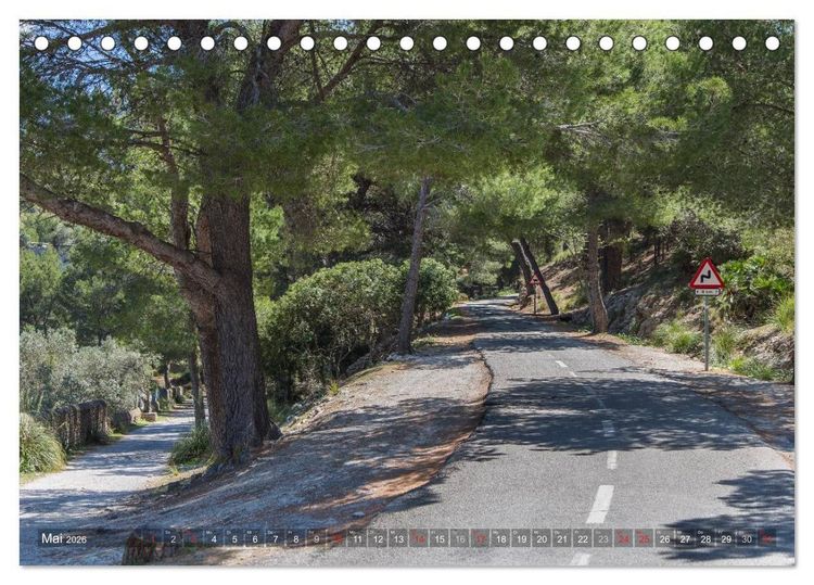Produktbild: Mallorca: Die sch&ouml;nsten Landschaften f&uuml;r Rennradfahrer (Tischkalender 2026 DIN A5 quer), CALVENDO Monatskalender