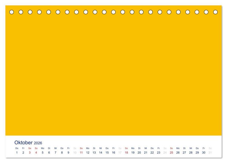 Produktbild: Farbiger Bastelkalender (Tischkalender 2026 DIN A5 quer), CALVENDO Monatskalender
