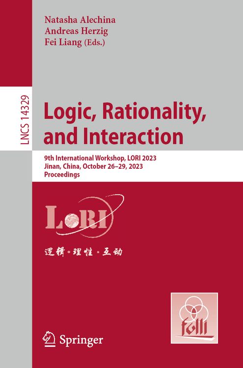 Produktbild: Logic, Rationality, and Interaction