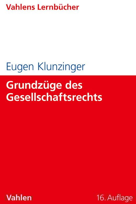 Produktbild: Lernbücher für Wirtschaft und Recht / Grundzüge des Gesellschaftsrechts