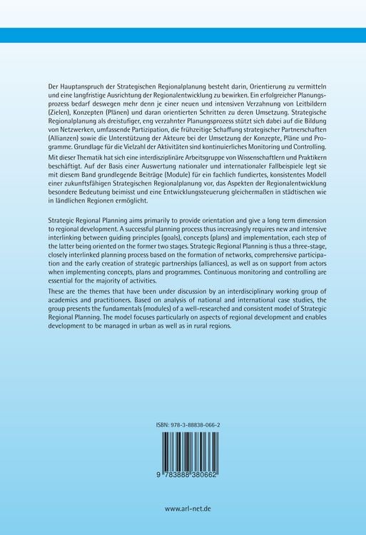 Produktbild: Strategische Regionalplanung