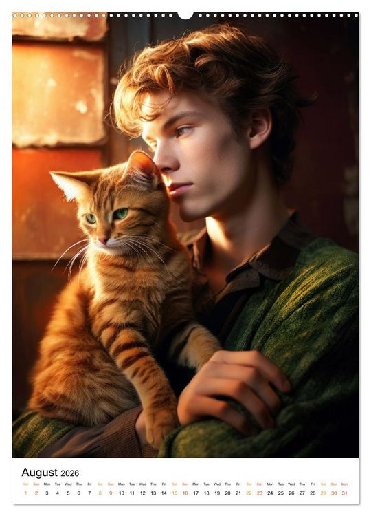Produktbild: Purrrfect Companions (Wall Calendar 2026 DIN A2 portrait), CALVENDO 12 Month Wall Calendar