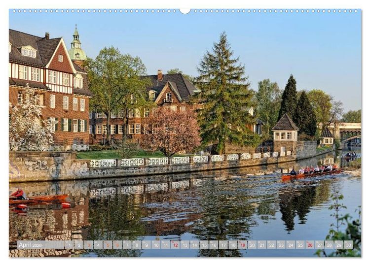Produktbild: Hamburg Stadt an der Alster und Elbe (Wandkalender 2026 DIN A2 quer), CALVENDO Monatskalender