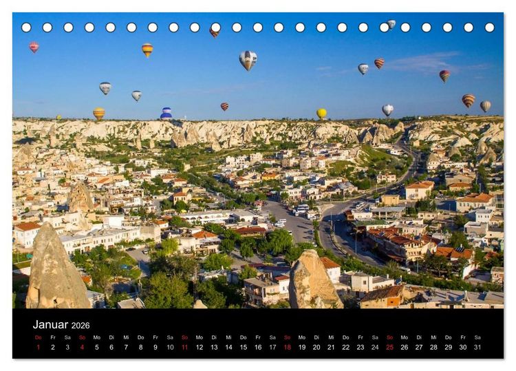 Produktbild: T&uuml;rkei - fantastisches Kappadokien (Tischkalender 2026 DIN A5 quer), CALVENDO Monatskalender