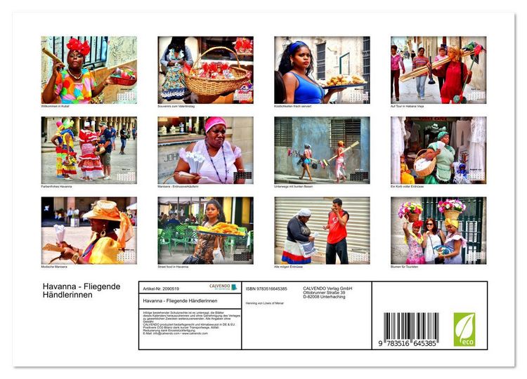 Produktbild: Havanna - Fliegende H&auml;ndlerinnen (Wandkalender 2026 DIN A4 quer), CALVENDO Monatskalender