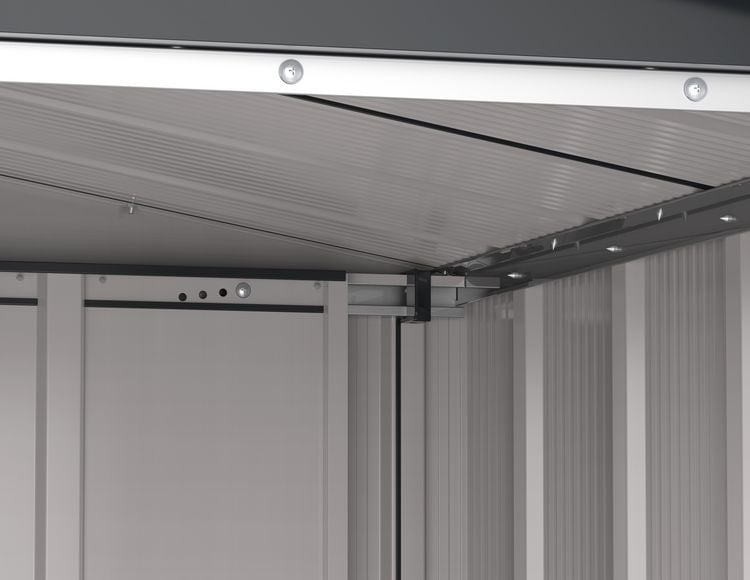 Produktbild: Metall Ger&auml;tehaus 163x112 Gartenhaus Schiebet&uuml;r