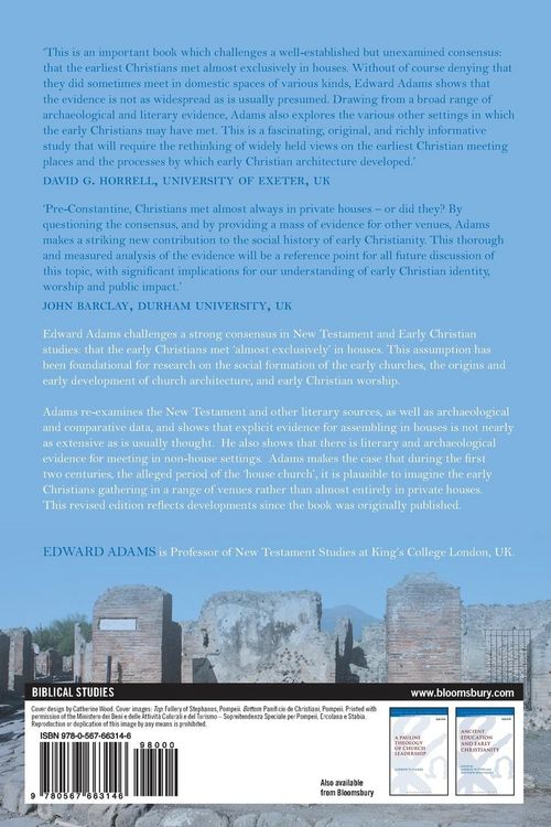 Produktbild: The Earliest Christian Meeting Places