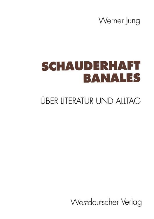 Produktbild: Schauderhaft Banales
