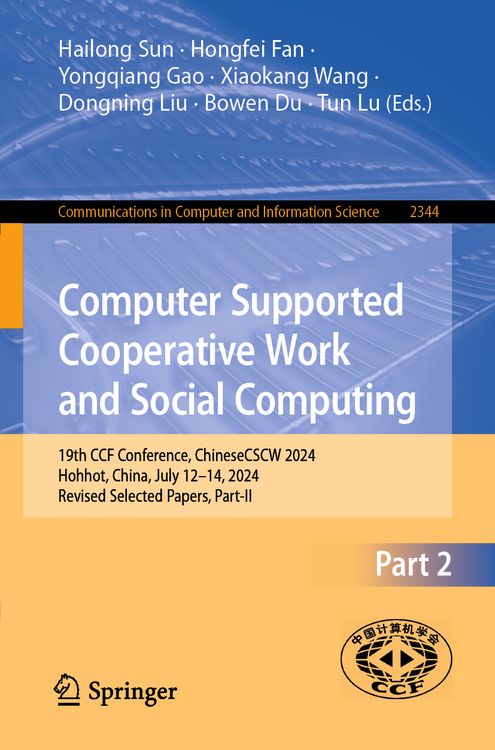 Produktbild: Computer Supported Cooperative Work and Social Computing