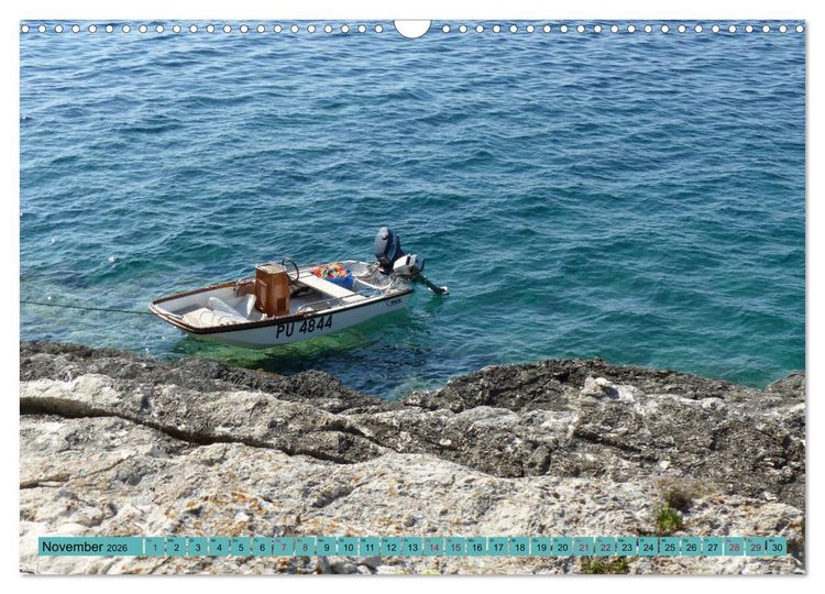 Produktbild: Istrien und Insel Krk - Impressionen eines kroatischen Sommers (Wandkalender 2026 DIN A3 quer), CALVENDO Monatskalender