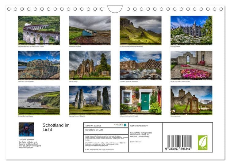 Produktbild: Schottland im Licht (Wandkalender 2026 DIN A4 quer), CALVENDO Monatskalender