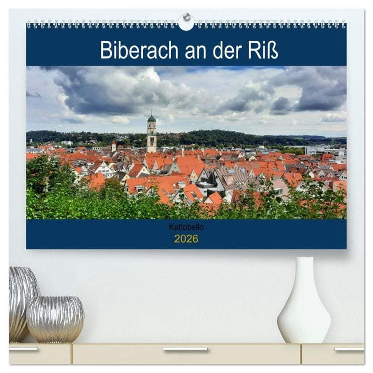 Produktbild: Biberach an der Ri&szlig; (hochwertiger Premium Wandkalender 2026 DIN A2 quer), Kunstdruck in Hochglanz