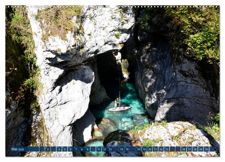 Produktbild: Wildwasser Stand up (hochwertiger Premium Wandkalender 2026 DIN A2 quer), Kunstdruck in Hochglanz