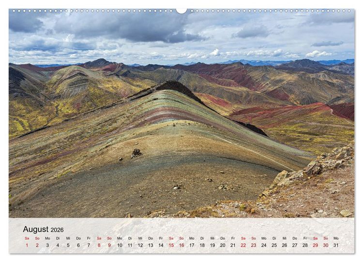 Produktbild: Entdecke S&uuml;damerika: Monat f&uuml;r Monat (hochwertiger Premium Wandkalender 2026 DIN A2 quer), Kunstdruck in Hochglanz