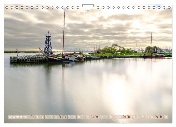 Produktbild: Ein Blick auf Enkhuizen in Holland (Wandkalender 2026 DIN A4 quer), CALVENDO Monatskalender
