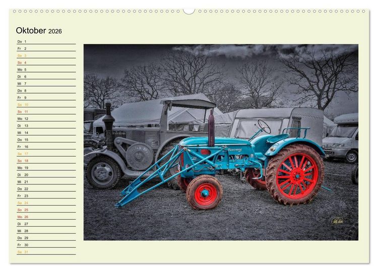 Produktbild: Traktoren - Oldtimer (hochwertiger Premium Wandkalender 2026 DIN A2 quer), Kunstdruck in Hochglanz