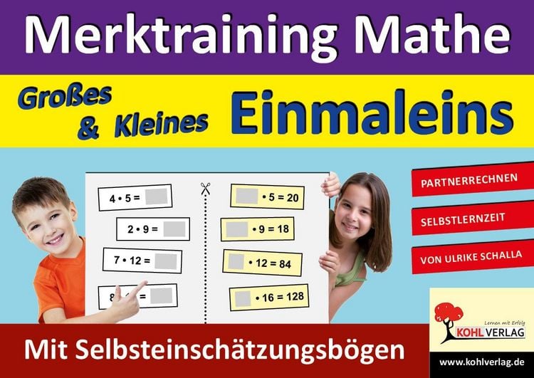 Produktbild: Merktraining Mathe - Gro&szlig;es und Kleines Einmaleins