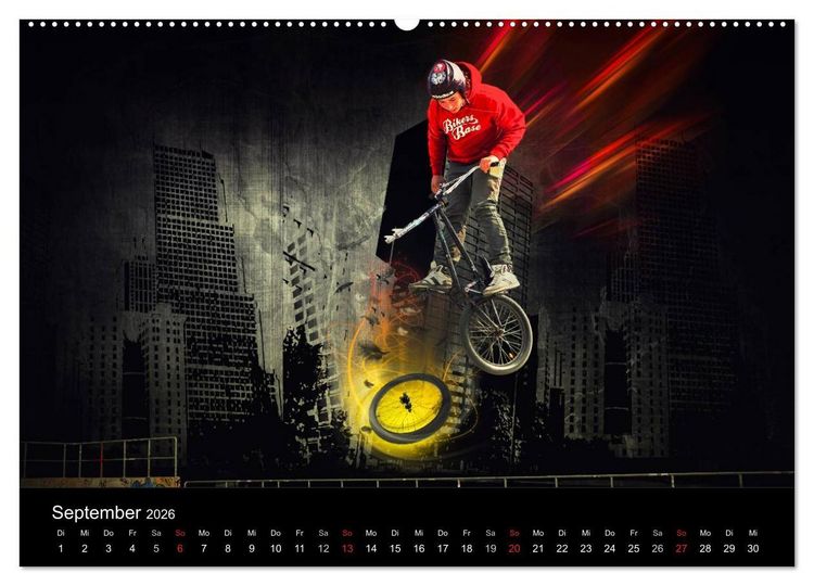 Produktbild: BMX My Life (Wandkalender 2026 DIN A2 quer), CALVENDO Monatskalender
