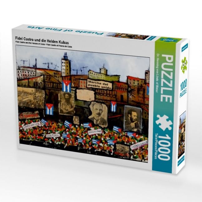 Produktbild: CALVENDO Puzzle Fidel Castro und die Helden Kubas | 1000 Teile Lege-Gr&ouml;&szlig;e 64 &times; 48 cm Foto-Puzzle f&uuml;r gl&uuml;ckliche Stunden