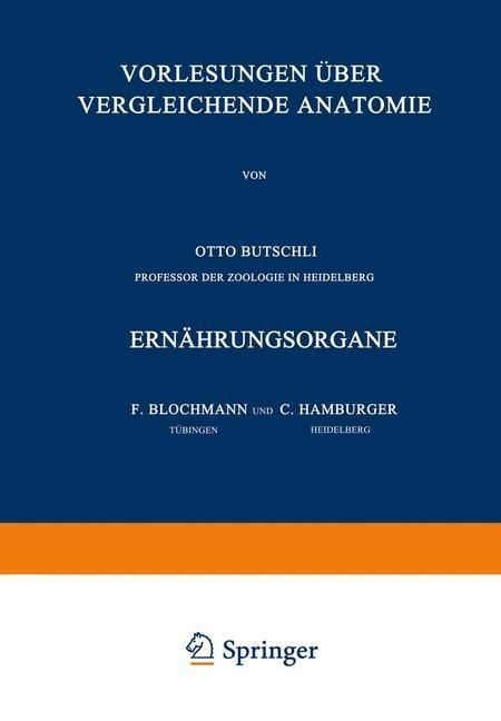Produktbild: Vorlesungen &uuml;ber Vergleichende Anatomie