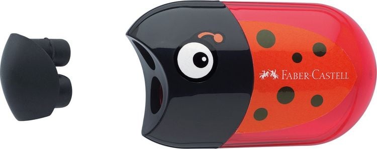 Produktbild: Faber-Castell Doppelanspitzer K&auml;fer mit Radierer