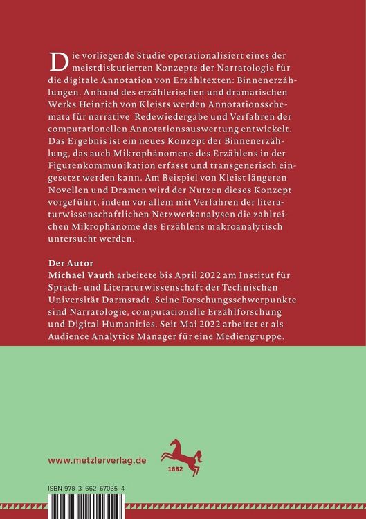 Produktbild: Eine digitale Narratologie der Binnenerz&auml;hlung