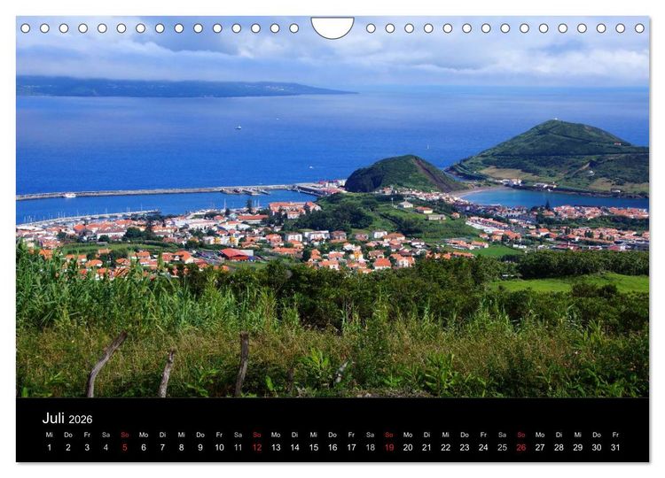 Produktbild: Azoren - Ein Naturerlebnis (Wandkalender 2026 DIN A4 quer), CALVENDO Monatskalender
