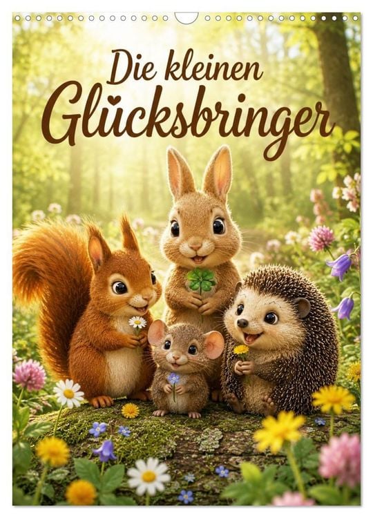Produktbild: Die kleinen Gl&uuml;cksbringer (Wandkalender 2027 DIN A3 hoch), CALVENDO Monatskalender