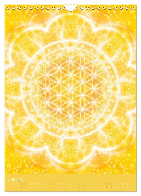 Produktbild: Blume des Lebens - Harmonie durch Symbolkraft (Wandkalender 2026 DIN A4 hoch), CALVENDO Monatskalender