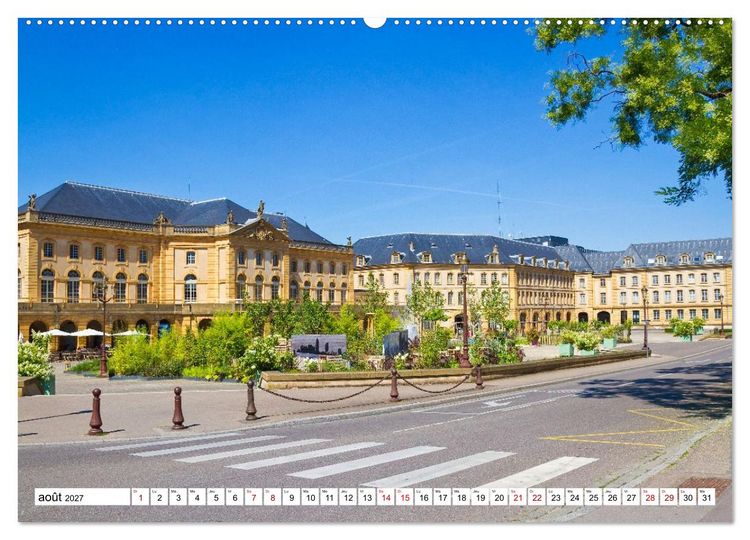 Produktbild: Nancy et Metz &ndash; Tr&eacute;sors uniques en Lorraine (Calendrier mural 2027 DIN A2 vertical), CALVENDO calendrier mensuel