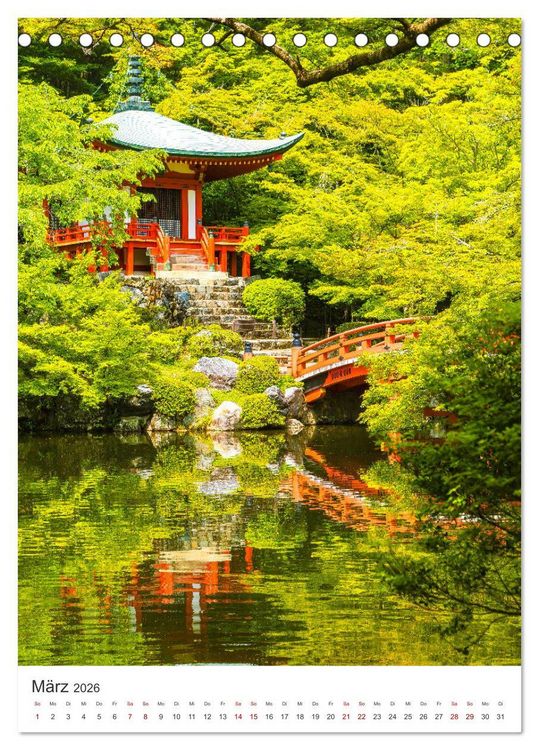 Produktbild: Japan - Die spannende Insel im Pazifik. (Tischkalender 2026 DIN A5 hoch), CALVENDO Monatskalender