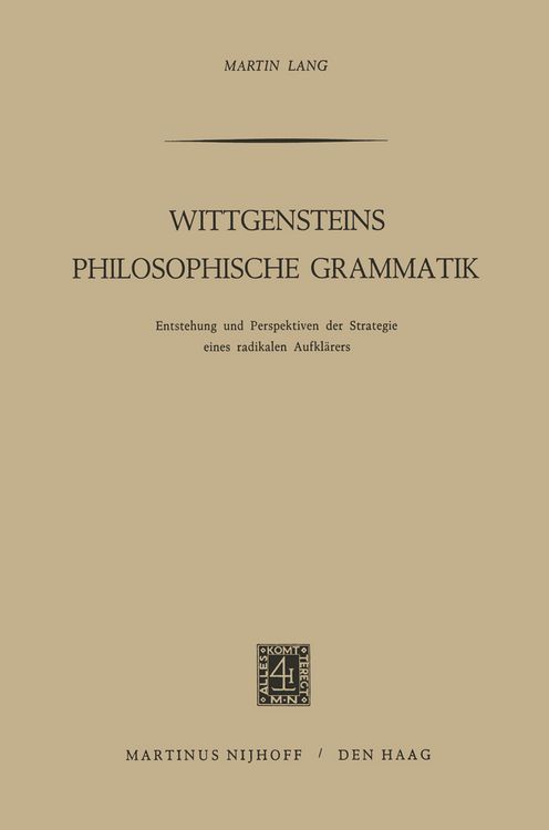 Produktbild: Wittgensteins Philosophische Grammatik
