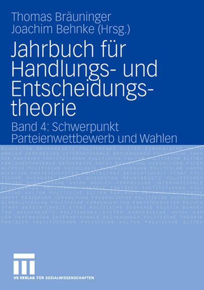 Produktbild: Jahrbuch f&uuml;r Handlungs- und Entscheidungstheorie
