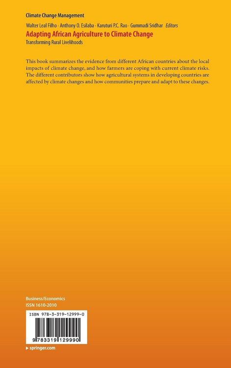 Produktbild: Adapting African Agriculture to Climate Change