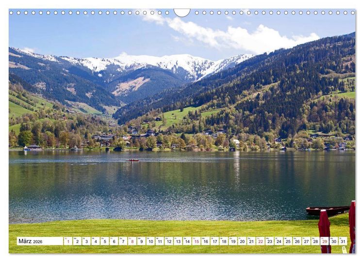 Produktbild: Der Zeller See im sch&ouml;nen Salzburger Land (Wandkalender 2026 DIN A3 quer), CALVENDO Monatskalender