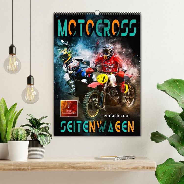 Produktbild: Motocross Seitenwagen - einfach cool (Wandkalender 2026 DIN A2 hoch), CALVENDO Monatskalender